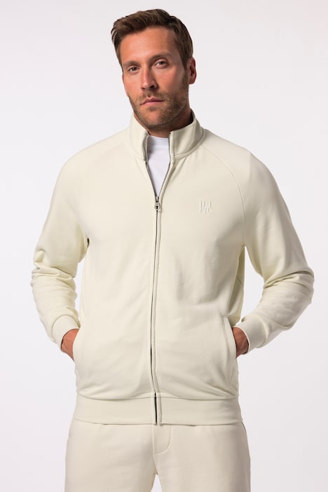 JAY-PI sweat jacket, fitness, stand-up collar, up to 7 XL