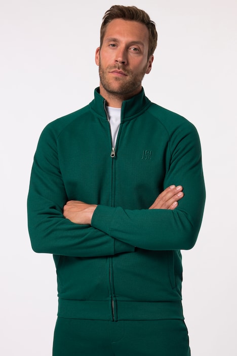 JAY-PI sweat jacket, fitness, stand-up collar, up to 7 XL