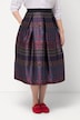 Landhuis rok, motiefstrepen, A-lijn, elastische tailleband