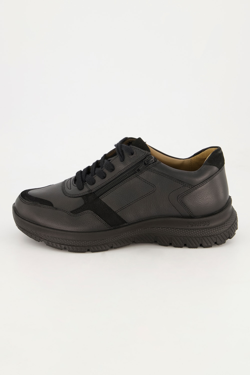 Grote Maten Lage schoenen, Heren, zwart, Maat: 46, Leer, JP1880