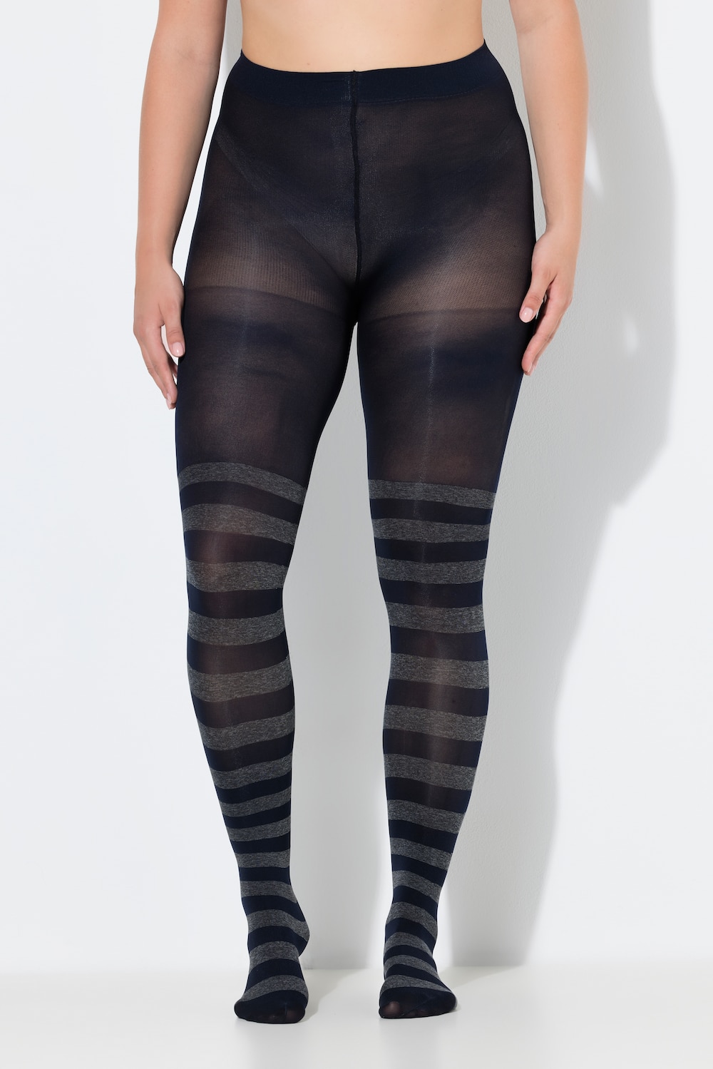 Große Größen Strumpfhose, Damen, blau, Größe: 42/44, Synthetische Fasern/Elasthan, Ulla Popken