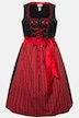 Dirndl, bloemenborduursel, carréhals, mouwloos
