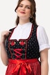 Dirndl, bloemenborduursel, carréhals, mouwloos