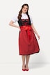 Dirndl, bloemenborduursel, carréhals, mouwloos