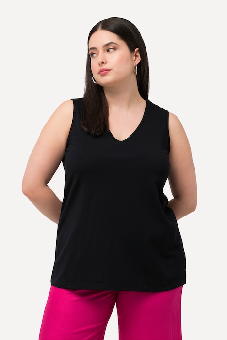 Stretch-Fit V-Neck Tank