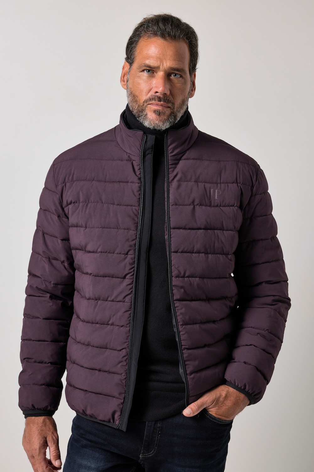 Steppjacke, Technodaune, Stehkragen, bis 8 XL