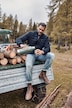 Vattert jakke, syntetisk dun, ståkrage, opptil 8XL
