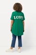 T-shirt, LOVE, oversize-modell, rund hals, kort ärm