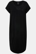 Sukienka z dżerseju, oversize, brokat, okrągły dekolt, rękaw 1/2