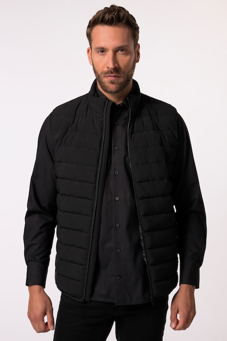 JP 1880 doorgestikte bodywarmer, technodaune, opstaande kraag, tot 8XL