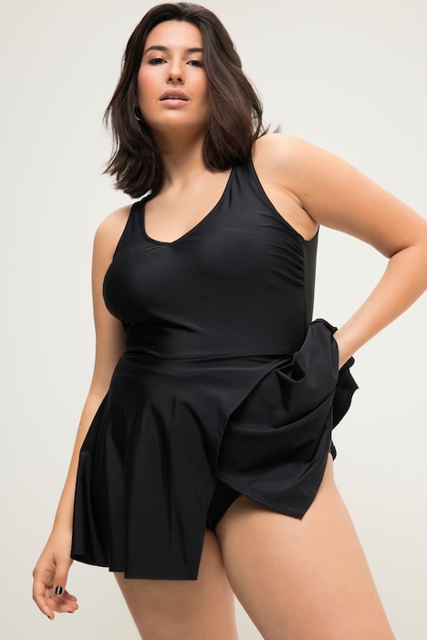 Wrap Look One Piece Swim Dress