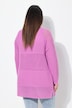 Vest, opengewerkt breisel, oversized, V-halslijn