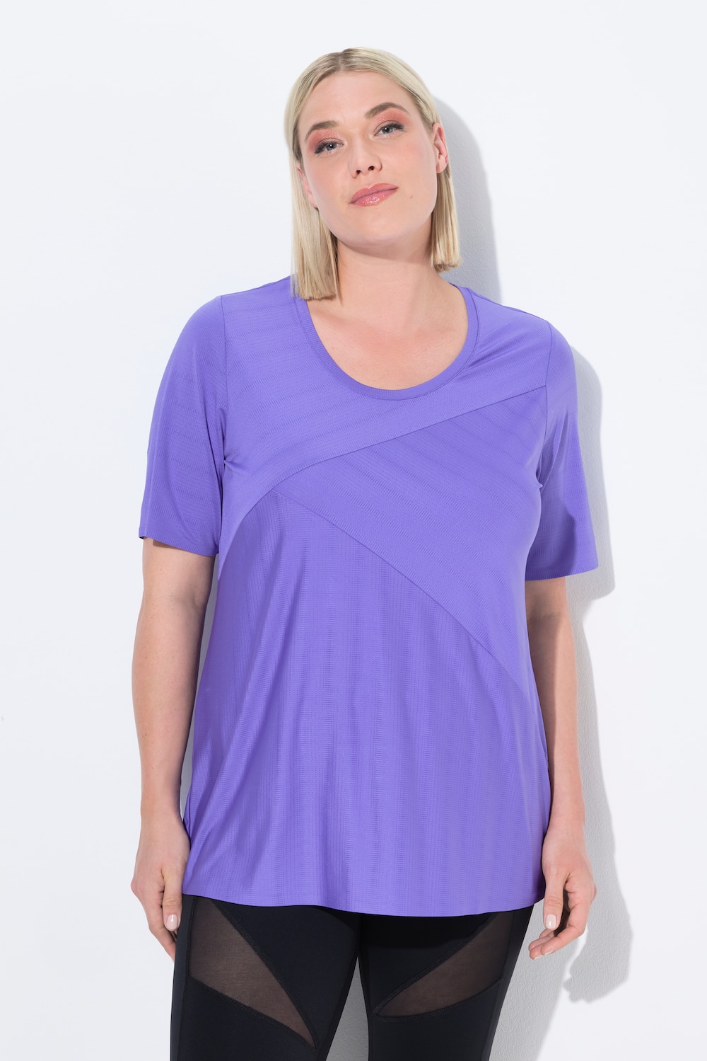 Große Größen Funktionsshirt, Damen, lila, Größe: 58/60, Polyester/Elasthan, Ulla Popken