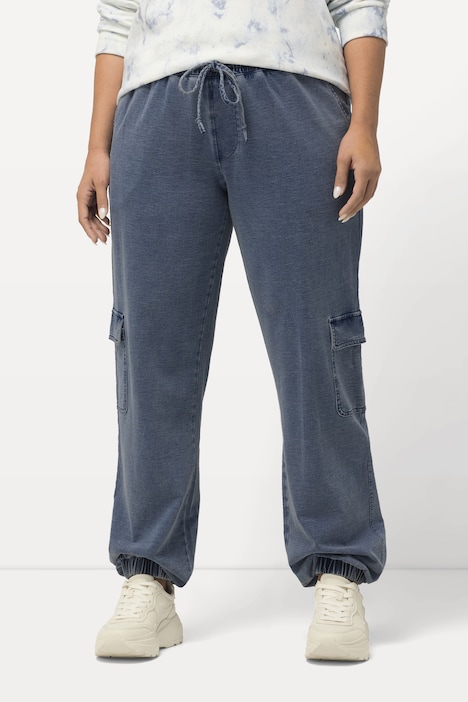 Women Denim Jogger, Jeans (free size for 34,36 waist all sizes)(blue denim  joggers