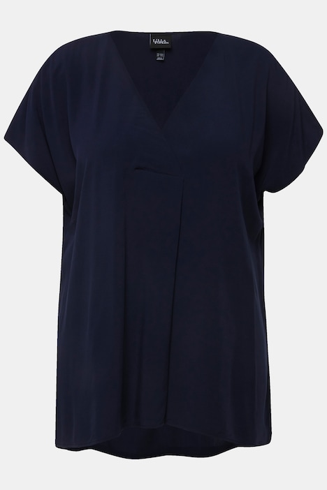 V-Neck Cap Sleeve Blouse | Tunics | Blouses