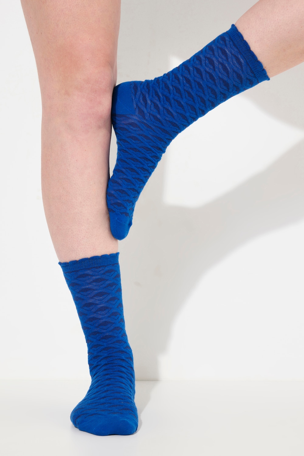 Große Größen Strümpfe, Damen, blau, Größe: 39-42, Baumwolle/Synthetische Fasern, Ulla Popken