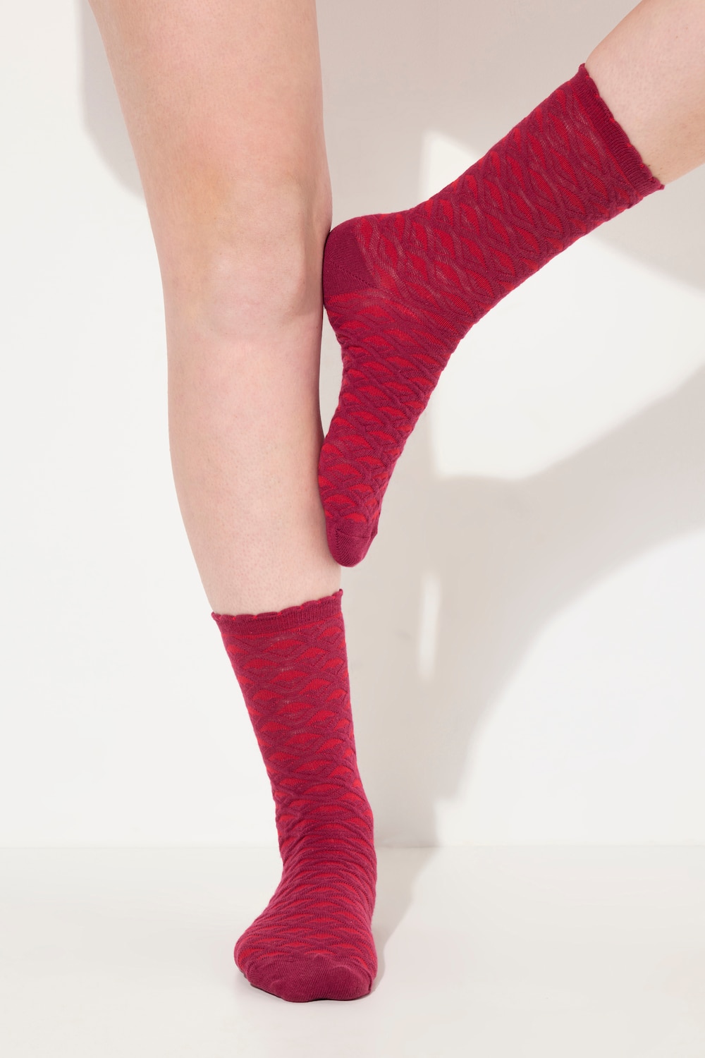 Große Größen Strümpfe, Damen, lila, Größe: 39-42, Baumwolle/Synthetische Fasern, Ulla Popken