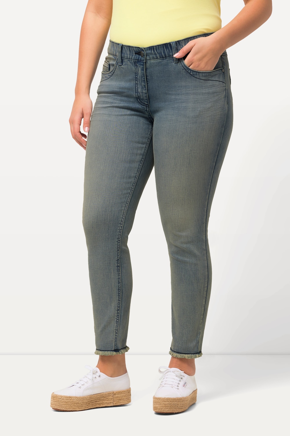 Thumbnail - Große Größen Jeans Sarah, Damen, blau, Größe: 58, Baumwolle, Ulla Popken