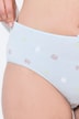 Midislips, 5er-Pack, Blumen / einfarbig