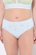 Midislips, 5er-Pack, Blumen / einfarbig