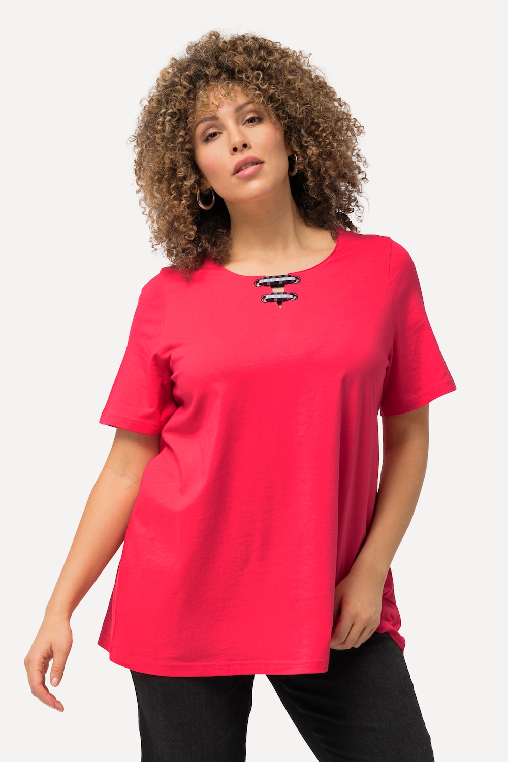 Große Größen T-Shirt, Damen, rosa, Größe: 46/48, Baumwolle, Ulla Popken