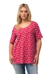 Tričko, A střih, ozdobné sklady, srdcový výstřih, krátké rukávy