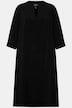 Midikleid, Struktur, A-Linie, Tunika-Ausschnitt, 3/4-Arm