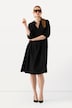 Midikleid, Struktur, A-Linie, Tunika-Ausschnitt, 3/4-Arm