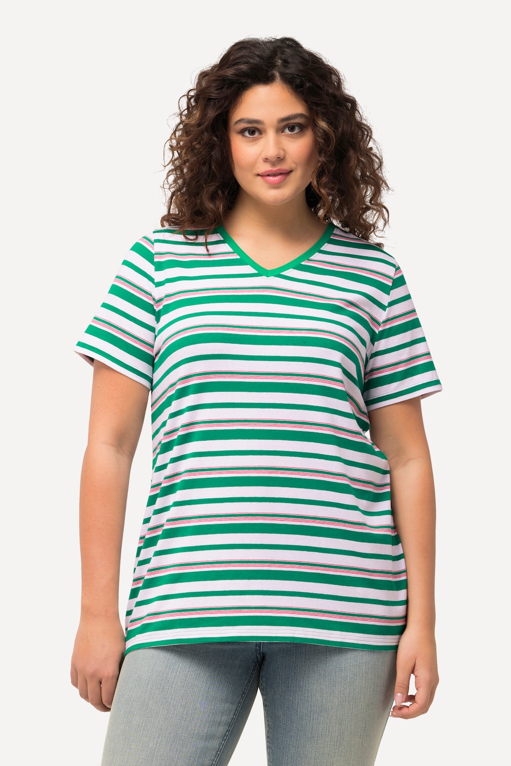 Große Größen Shirt, Damen, grün, Größe: 42/44, Baumwolle, Ulla Popken