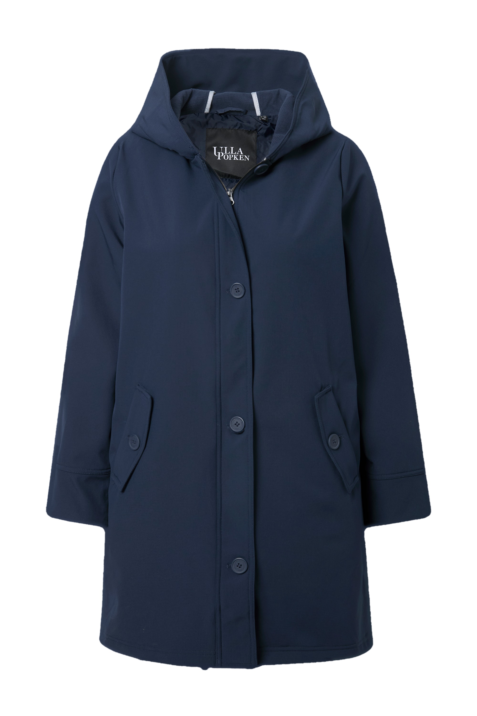Ulla Popken Damen große Größen HYPRAR Softshell Mantel wasserabweisend