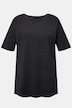 T-skjorte, kaldfarget, oversized, V-hals, halve ermer