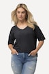 T-skjorte, kaldfarget, oversized, V-hals, halve ermer