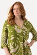 Mixed Print 3/4 Sleeve Tunic Blouse