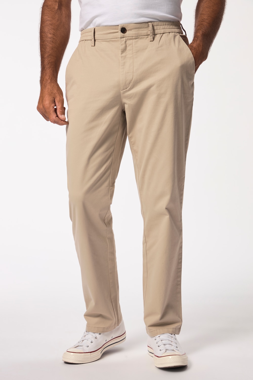 Große Größen JP AWARE Chino, Herren, beige, Größe: XL, Baumwolle, JP-Aware