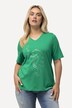 T-Shirt, Metallic-Tier, Classic, V-Ausschnitt, Halbarm