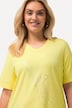 T-Shirt, Metallic-Tier, Classic, V-Ausschnitt, Halbarm