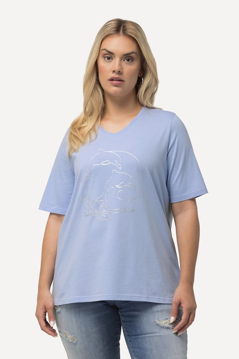 Metallic Wildlife Short Sleeve Graphic Tee