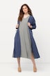 Jersey-Midikleid, V-Ausschnitt, ärmellos, Biobaumwolle