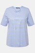 Tričko, pruhy, metalické zvíře, výstřih do V, krátké rukávy