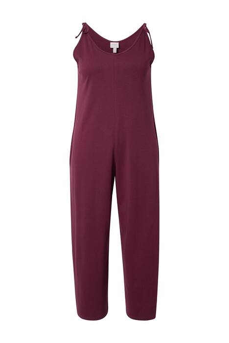 Žerzejový overal, široké nohavice, ozdobný šev, biobavlna