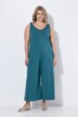 Jersey-Jumpsuit, weites Bein, Ziernaht, Biobaumwolle
