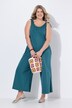 Jersey-Jumpsuit, weites Bein, Ziernaht, Biobaumwolle