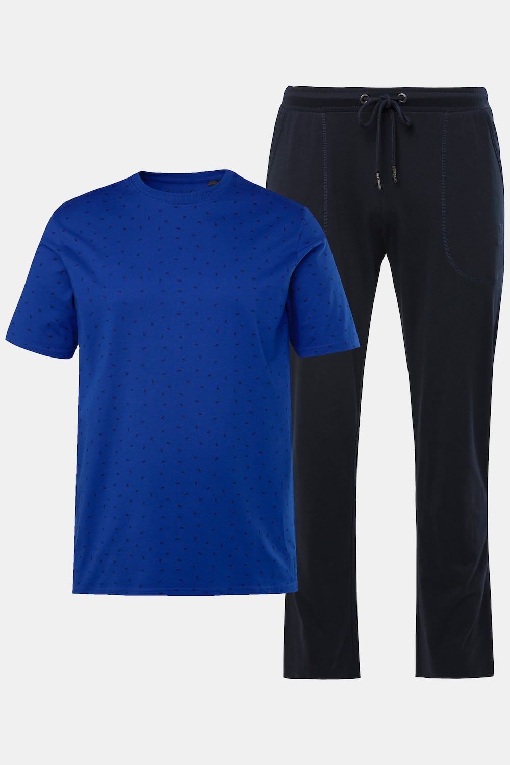 JP 1880 pyjama, homewear, tweedelig, T-shirt met all-over print, lange broek, tot 8XL