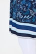 Vestido mini, flores, forma en A, cuello redondo, sin mangas