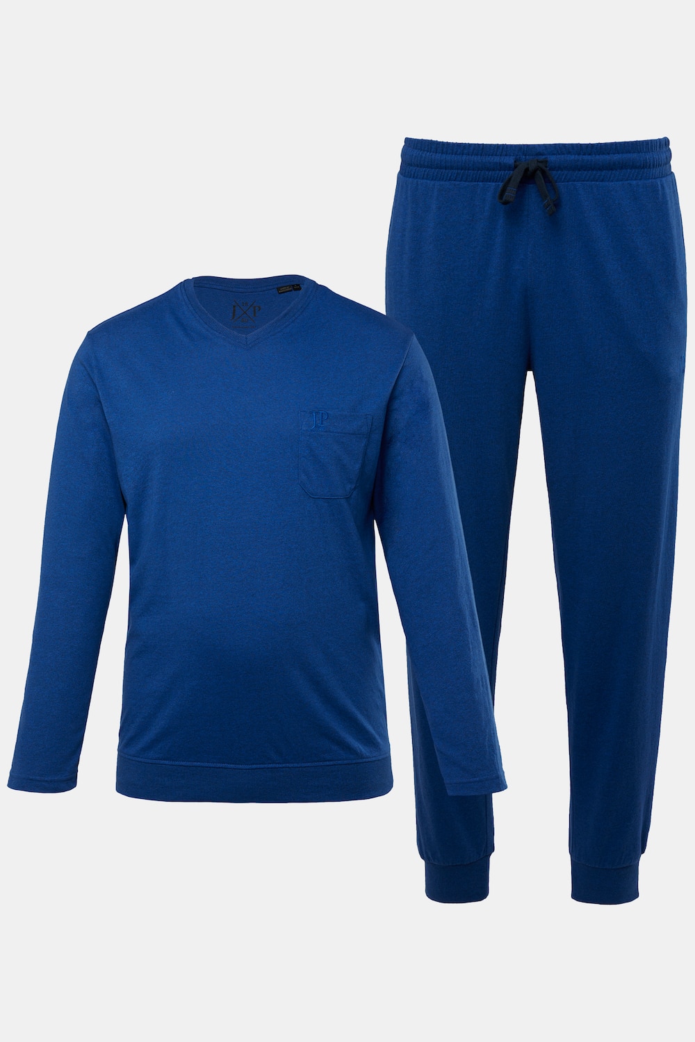 JP 1880 Schlafanzug, Bauchfit, Zweiteiler, Langarmshirt, lange Hose, bis 8 XL