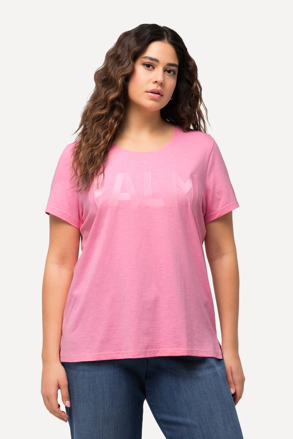 Große Größen T-Shirt, Damen, rosa, Größe: 58/60, Baumwolle/Polyester, Ulla Popken