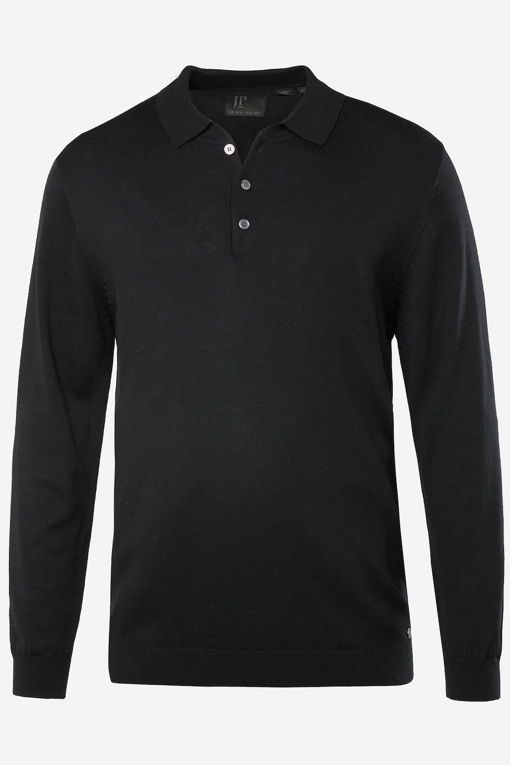 JP 1880 Strick-Poloshirt FLEXNAMIC®, Langarm, Merino-Mix, bis 7 XL