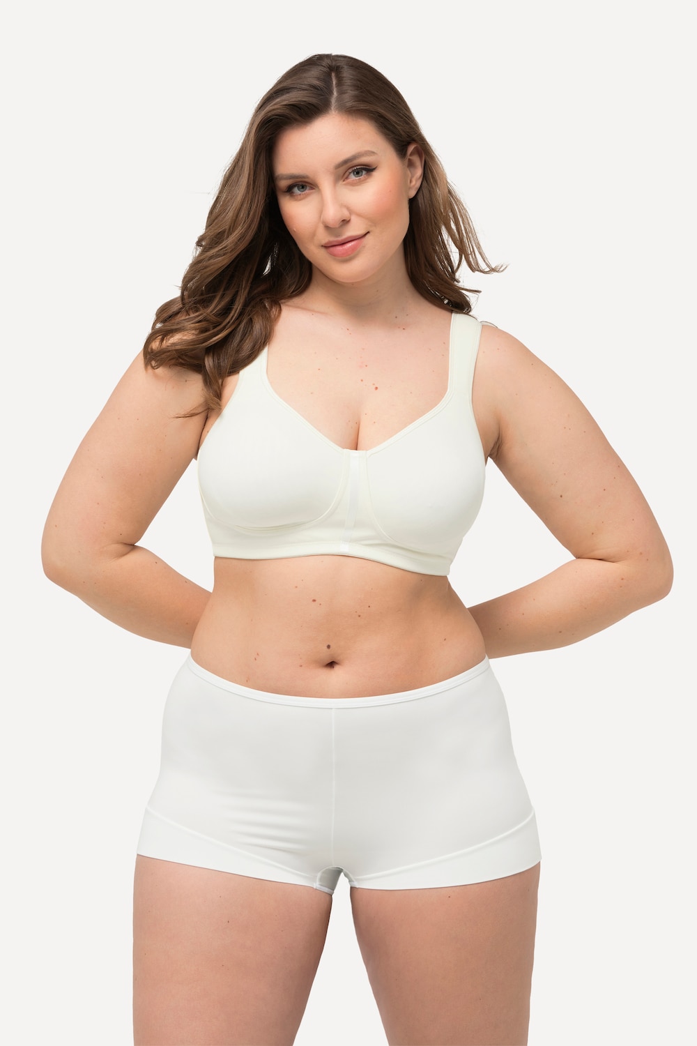 Große Größen Wellness-Hipster, Damen, beige, Größe: 42/44, Baumwolle/Synthetische Fasern/Elasthan, Ulla Popken