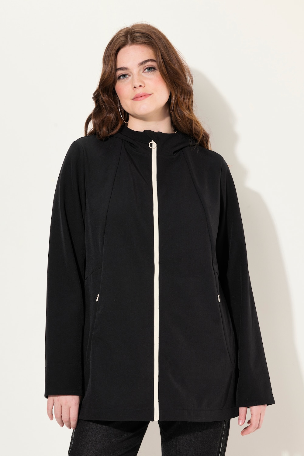 Große Größen HYPRAR Softshelljacke, Damen, schwarz, Größe: 46/48, Polyester, Ulla Popken