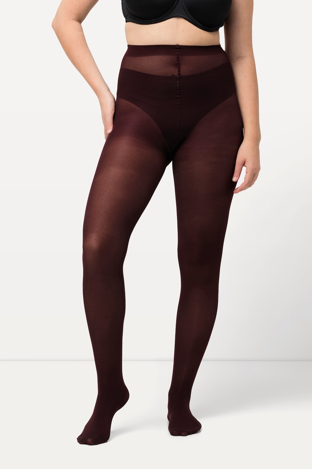 Große Größen Strumpfhose, Damen, rot, Größe: 46/48, Synthetische Fasern, Ulla Popken